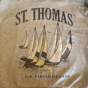 Hollister Gray St. Thomas Graphic Sweatshirt